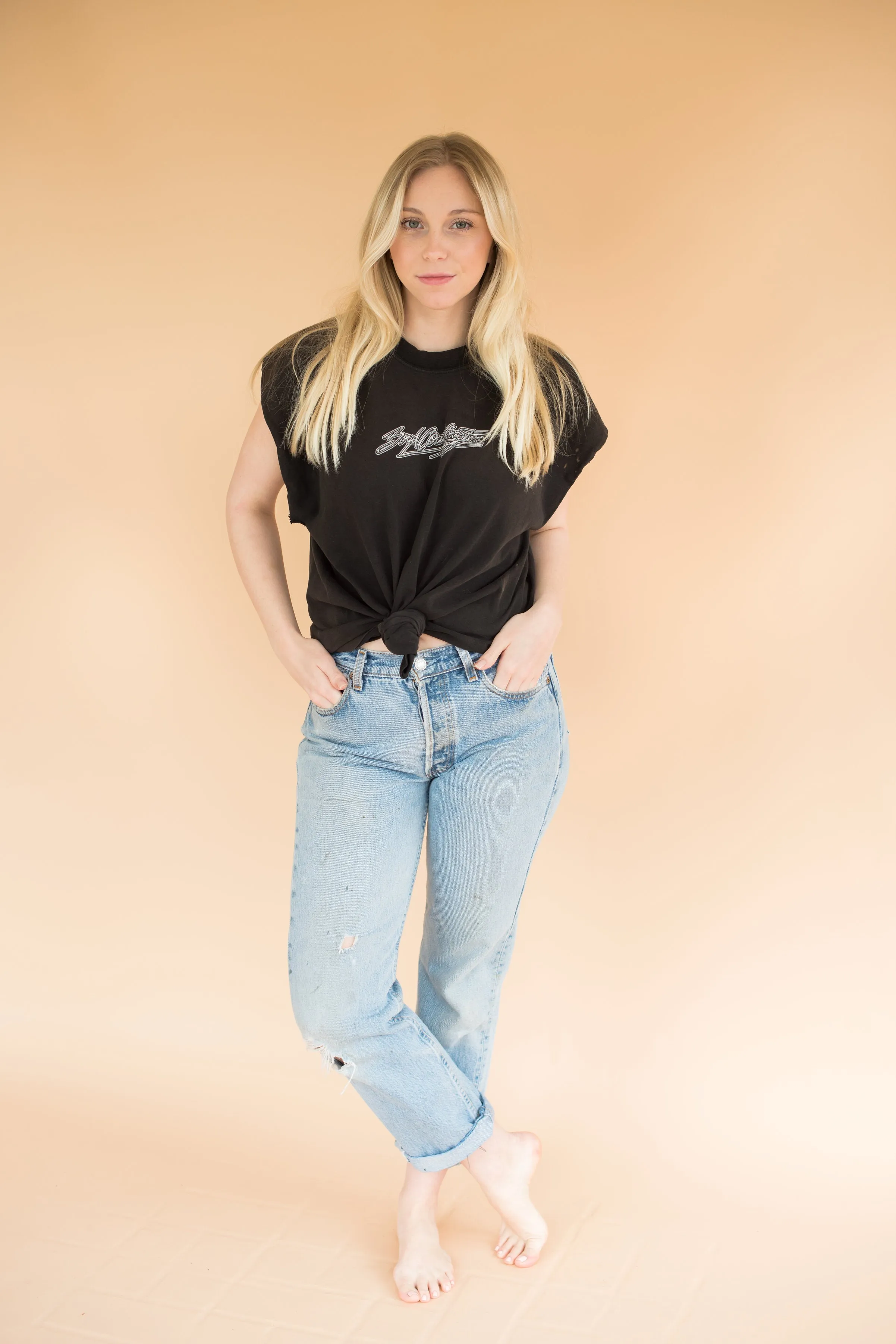Vintage Cut-Off Flame Tee