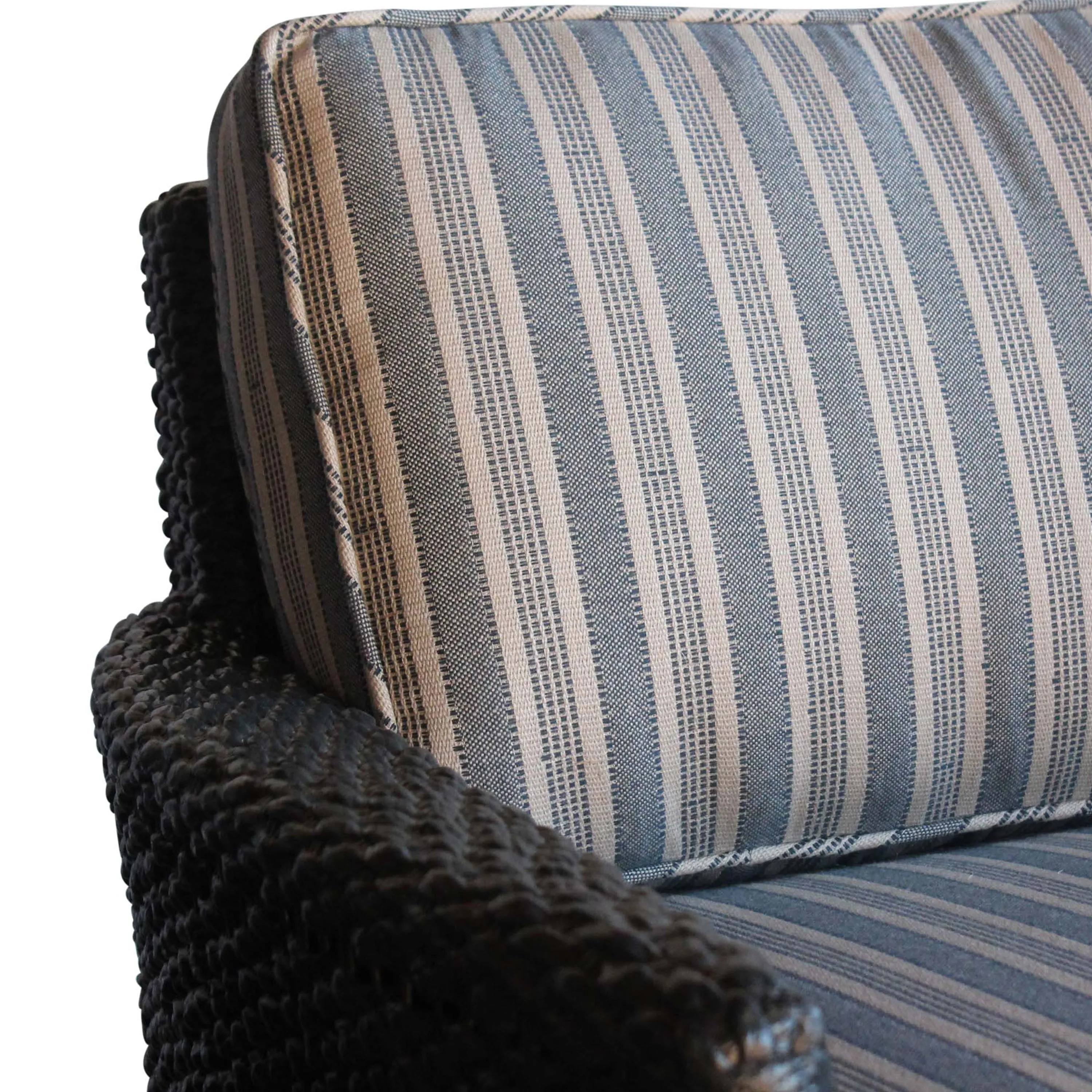 Vintage Pair of Woven Seagrass Armchairs