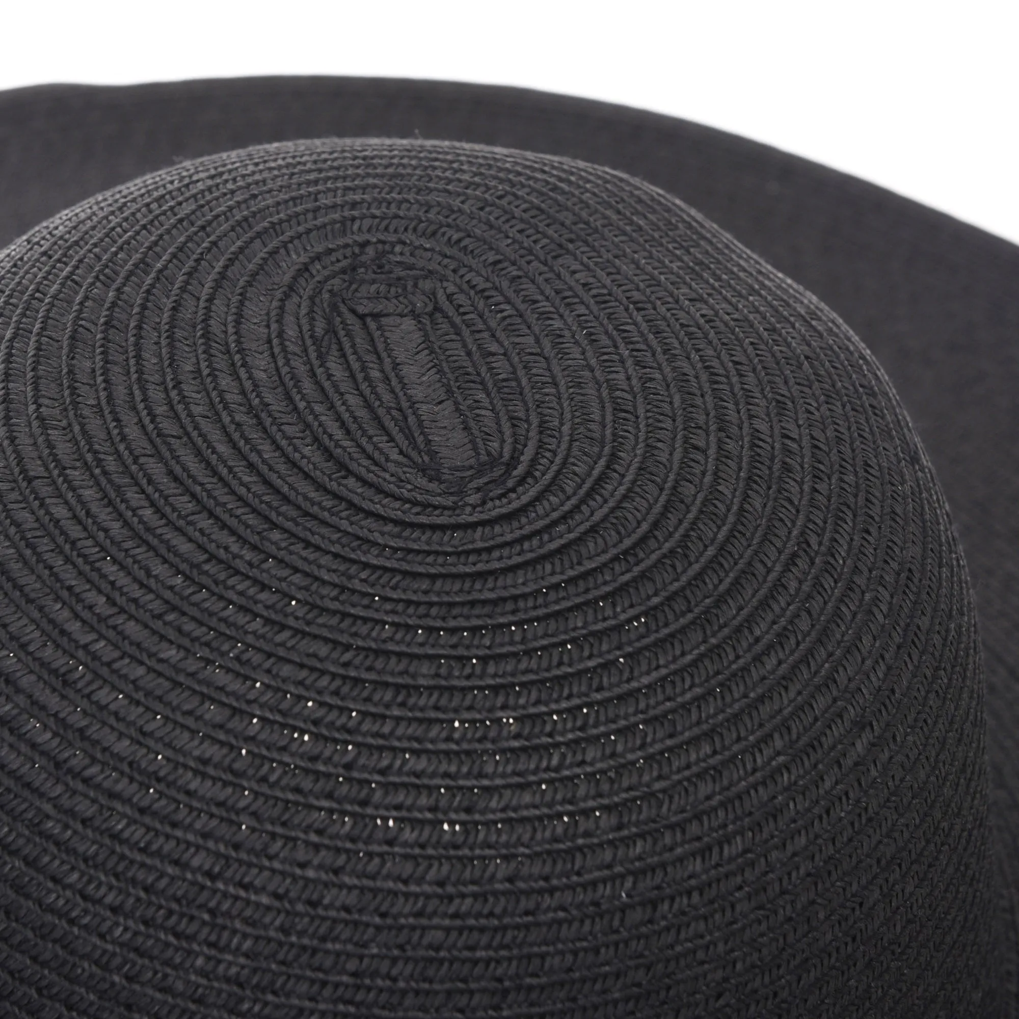 Wide Brim Floppy Summer Beach Sun Hat Paper Straw Tassel Dome For Women KR9973