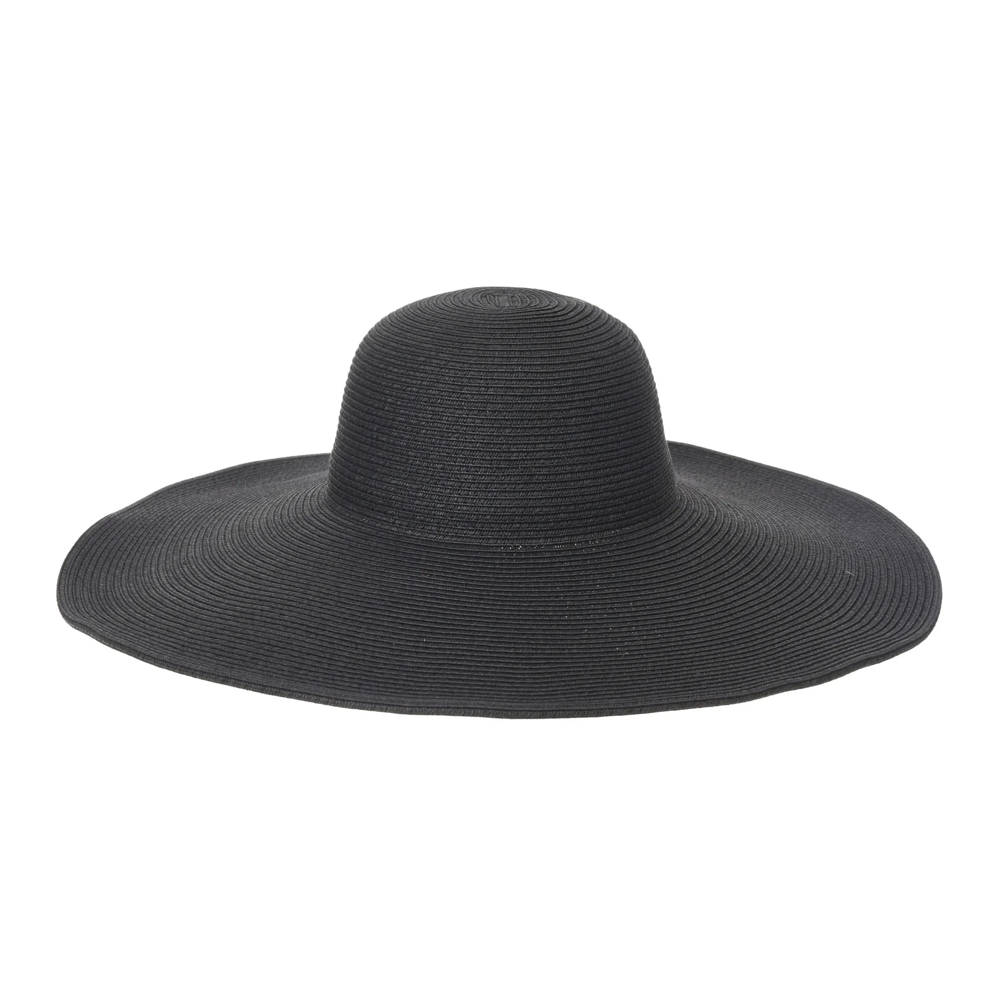 Wide Brim Floppy Summer Beach Sun Hat Paper Straw Tassel Dome For Women KR9973