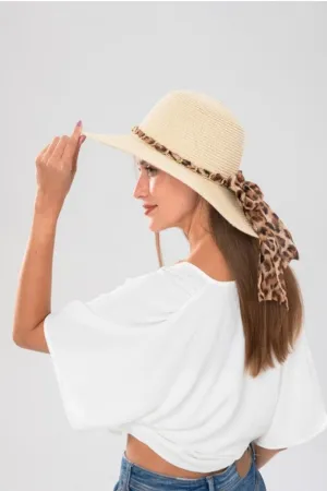 Wide Brim Leopard Detail Hate