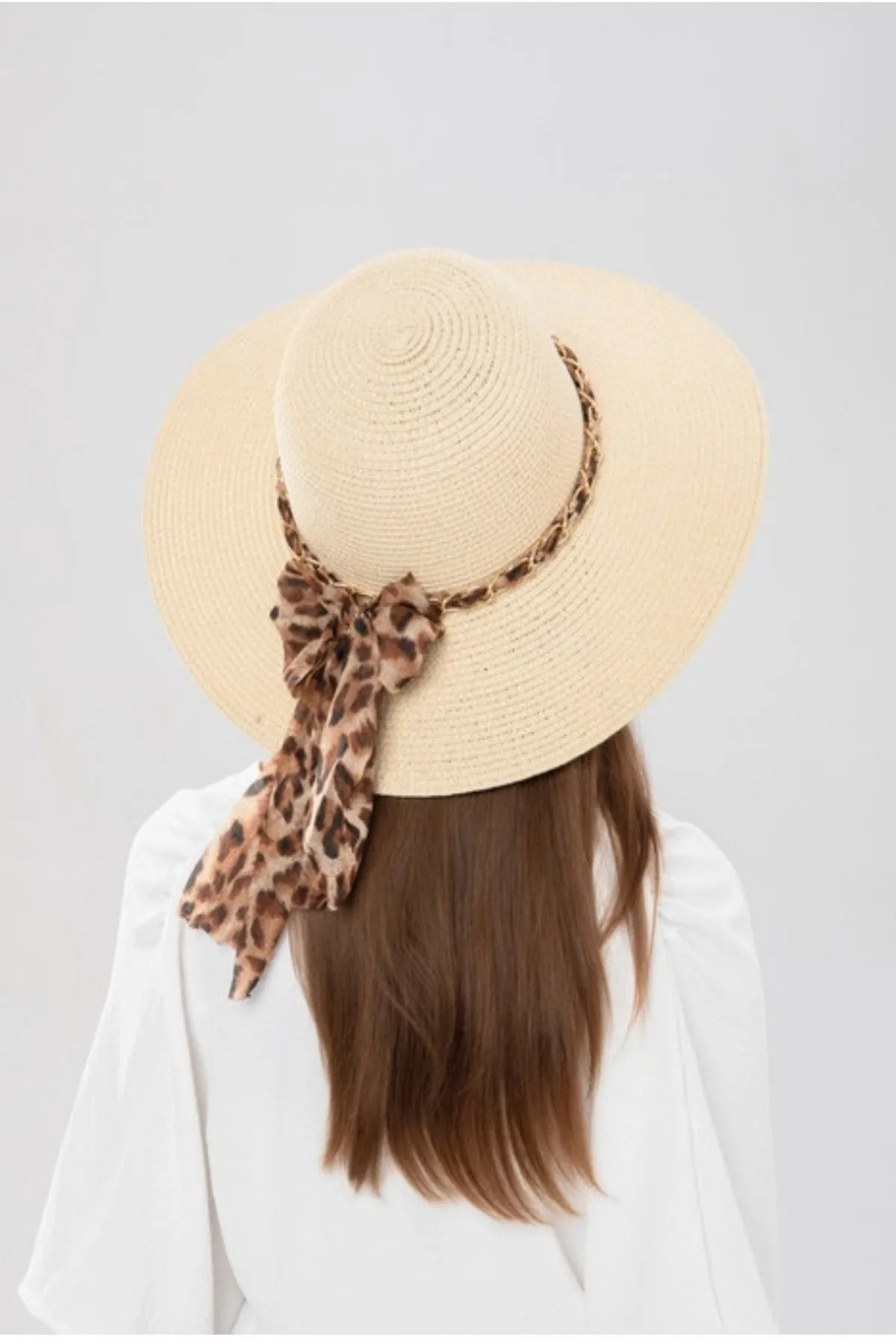Wide Brim Leopard Detail Hate