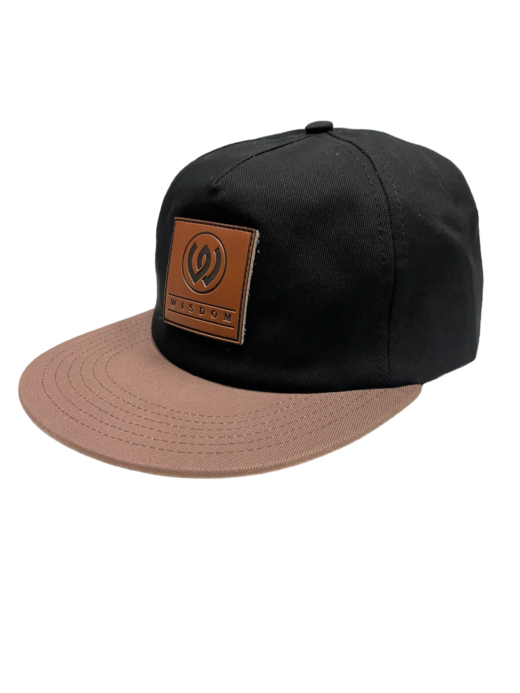 Wisdom Leather Patch Unstructured Hat (2 Options Available)