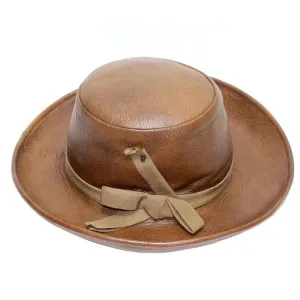 YVES SAINT LAURENT 70s Leather Hat